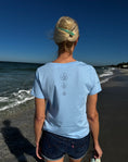 Load image into Gallery viewer, "Three Sands" Organic Cotton Women's Short Sleeve V-Neck T-Shirt