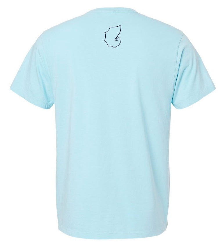 “Diamond Nautilus” Organic Cotton Unisex Short Sleeve T-Shirt-GILDED NAUTILUS