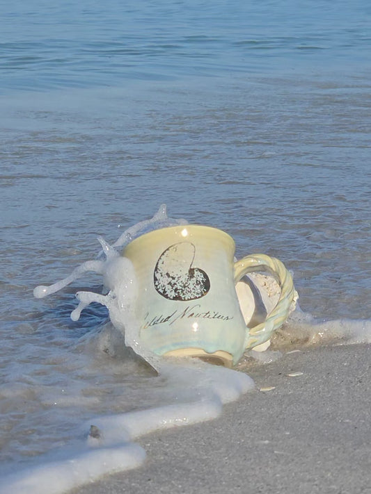 Gilded Nautilus Rolling Waves Mug