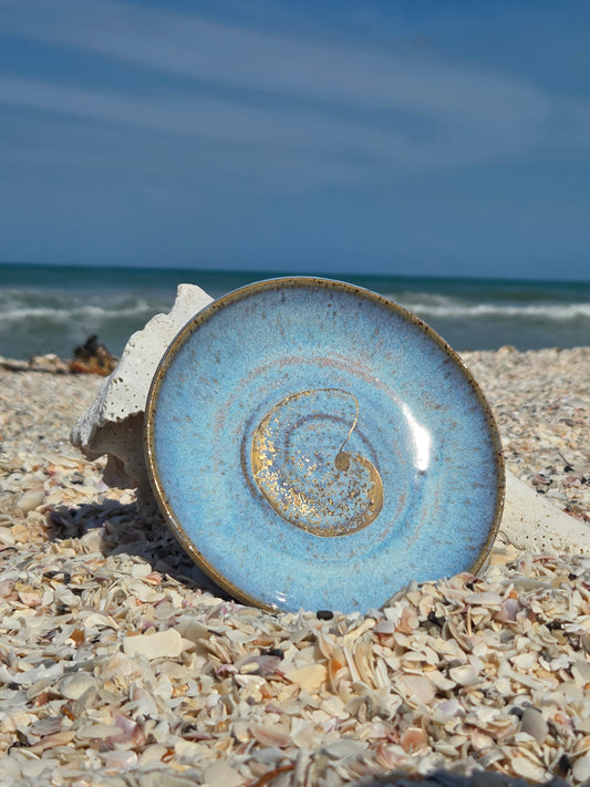 Gilded Nautilus Coastal Bites Plate