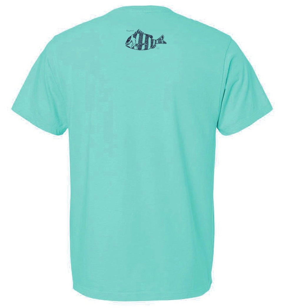 “Sheepshead” Organic Cotton Unisex Short Sleeve T-Shirt-GILDED NAUTILUS