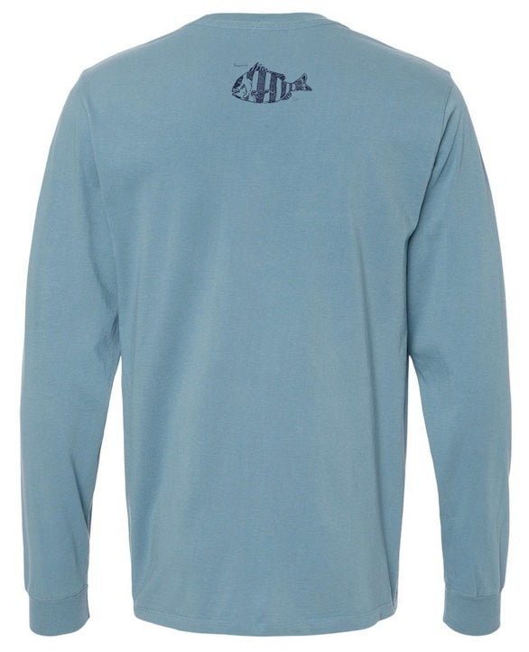 “Sheepshead” Organic Cotton Unisex Long Sleeve T-Shirt-GILDED NAUTILUS
