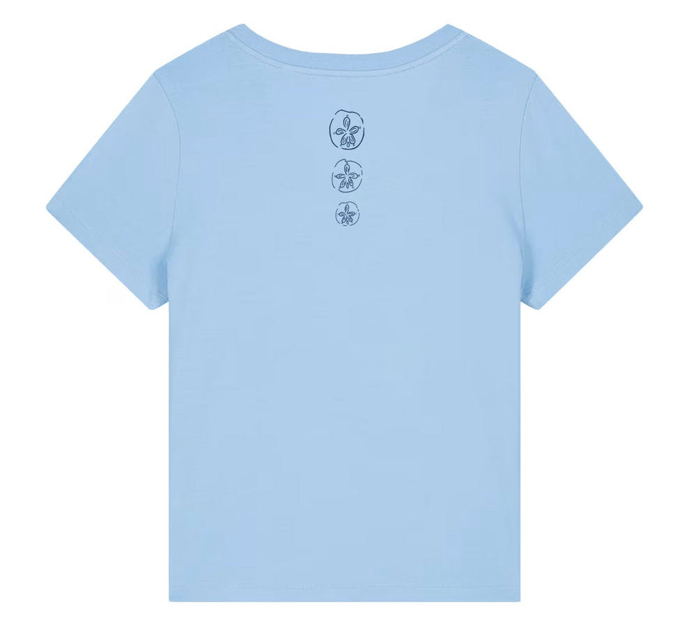 "Three Sands" Organic Cotton Women's Short Sleeve V-Neck T-Shirt