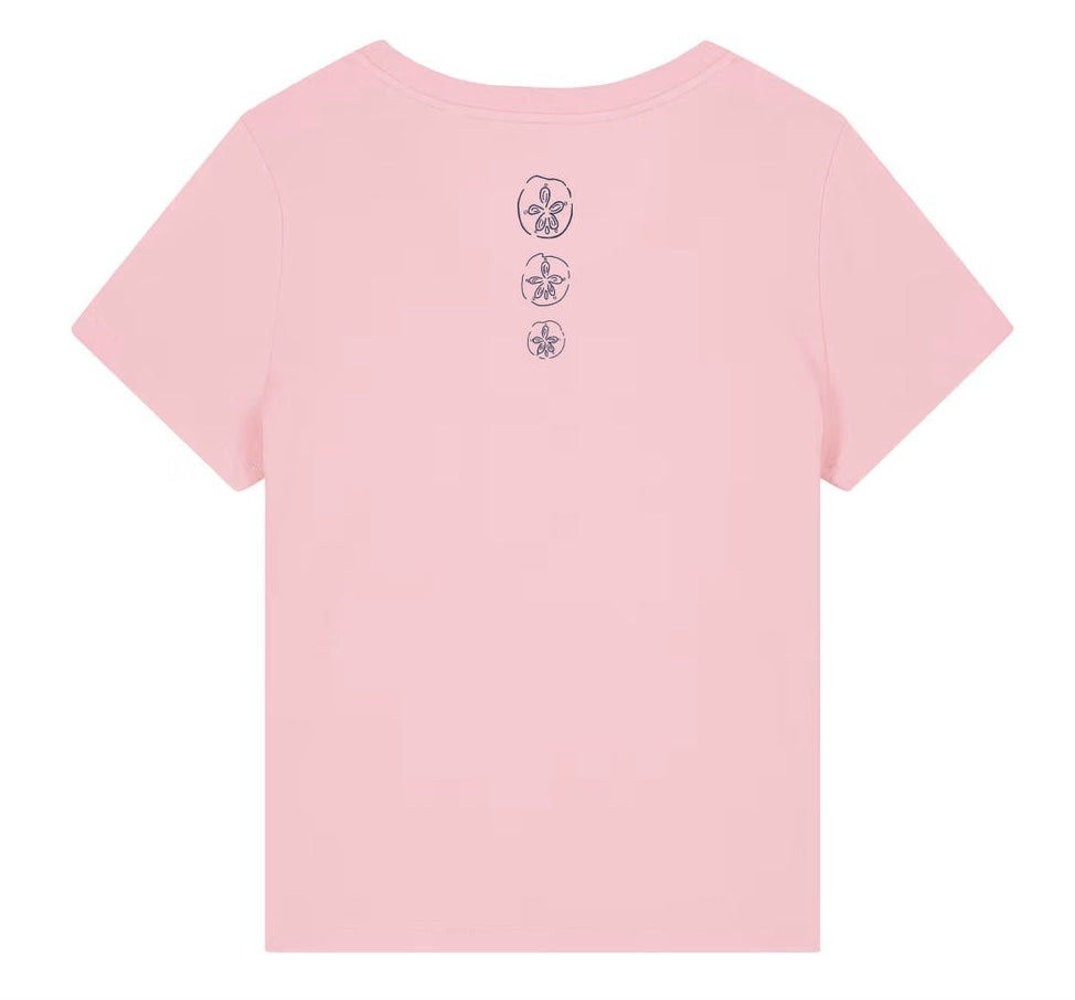 "Three Sands" Organic Cotton Women's Short Sleeve V-Neck T-Shirt