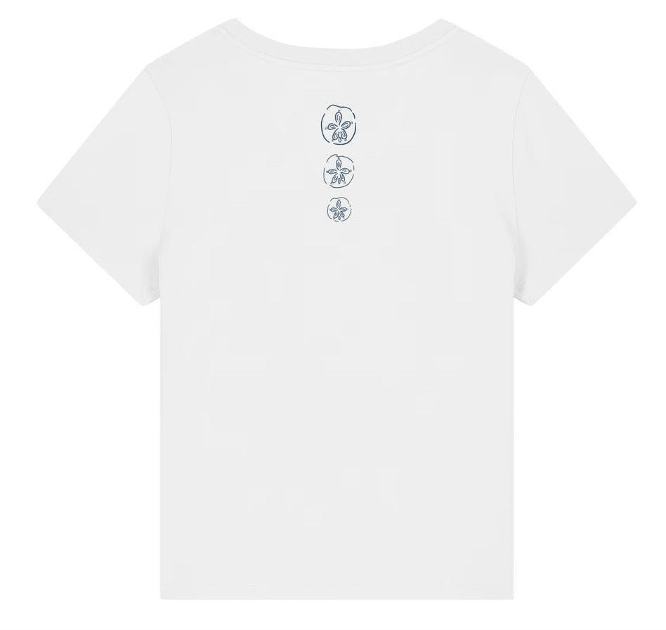 "Three Sands" Organic Cotton Women's Short Sleeve V-Neck T-Shirt
