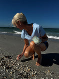 Load image into Gallery viewer, "Three Sands" Organic Cotton Women's Short Sleeve V-Neck T-Shirt

