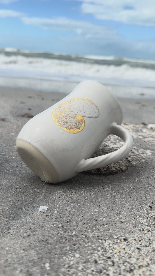 Gilded Nautilus Rolling Waves Mug
